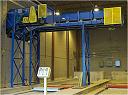 exit end of a flexwall conveyor used to load trucks with scrap froma die casting plant